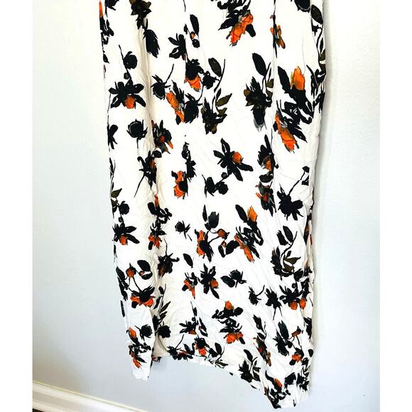 Derek Lam Women's White Floating Floral Button Down Camisole Dress Size 4 - Picture 10 of 14